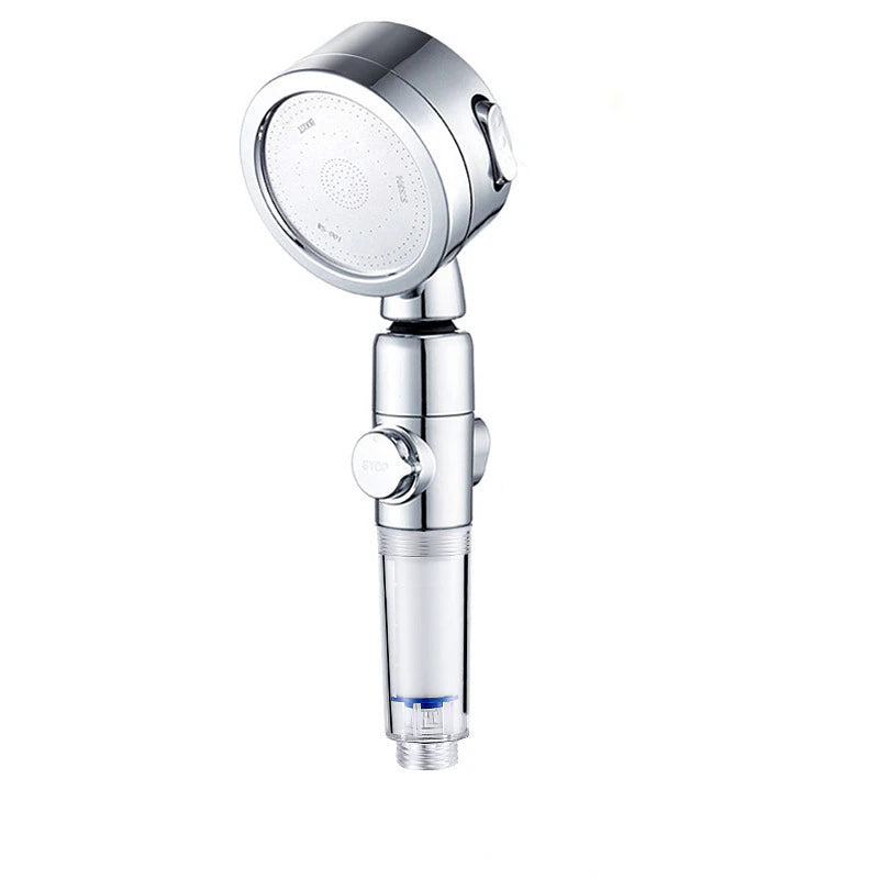 AquaPresión: Tu cabezal de ducha de alta presión y bajo consumo de agua con 3 modos de uso, botón de parada y filtrado.