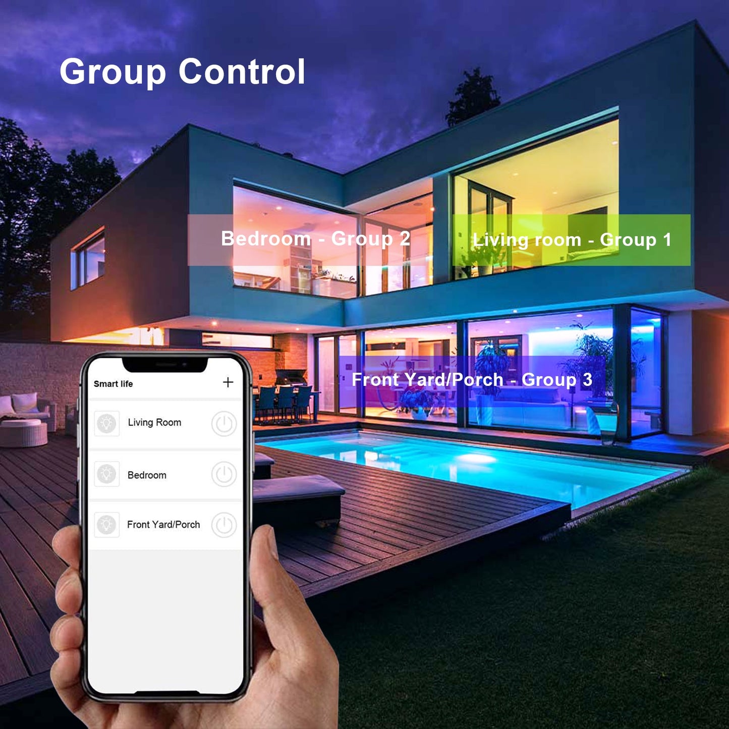 Bombilla Foco GU10 Inteligente RGB WiFi 5W regulable. funciona con alexa o google home y aplicación móvil mediante wifi.