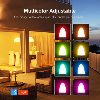 Bombilla LED inteligente tipo vela E14 RGB compatible con Alexa y Google Home y app Tuya.