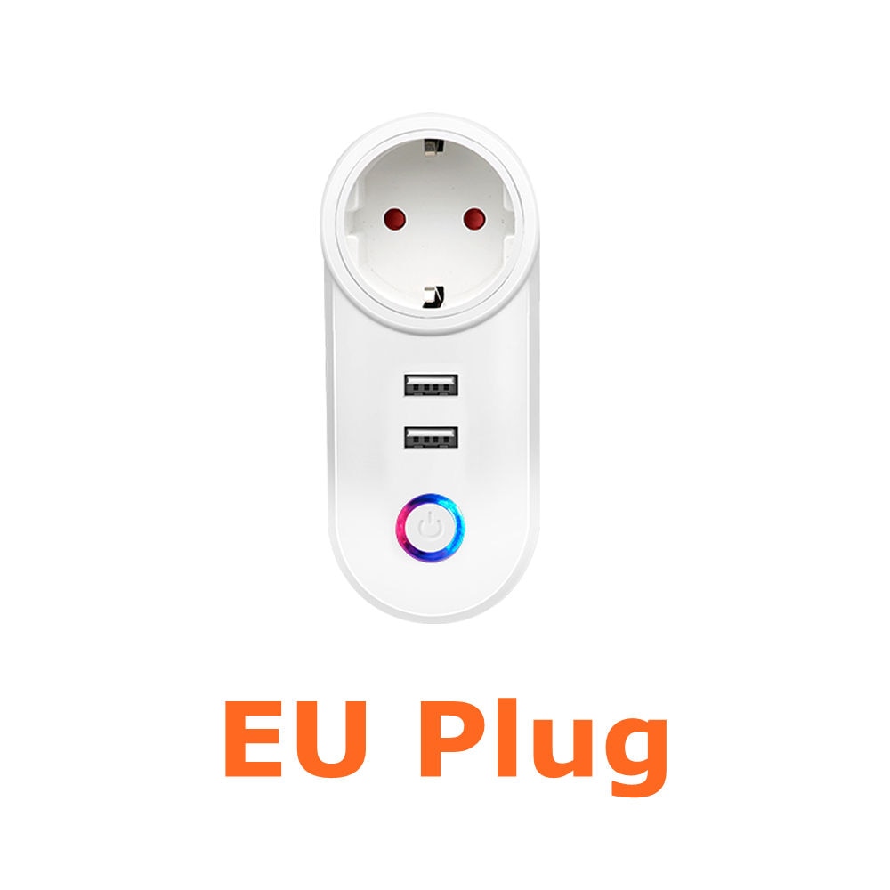 PowerControl SmartPlug: Enchufe inteligente programable con control de energía, control por voz y temporizador. Funciona con Alexa y Google home y app Tuya mediante Wifi.