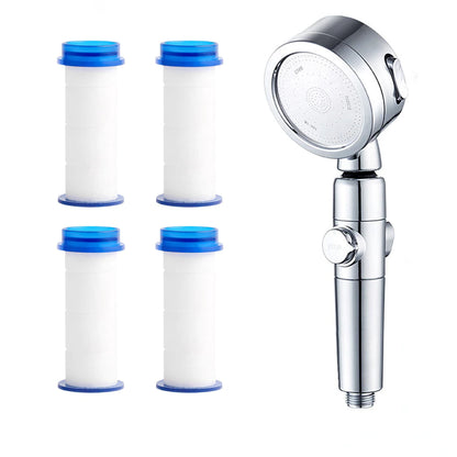 AquaPresión: Tu cabezal de ducha de alta presión y bajo consumo de agua con 3 modos de uso, botón de parada y filtrado.